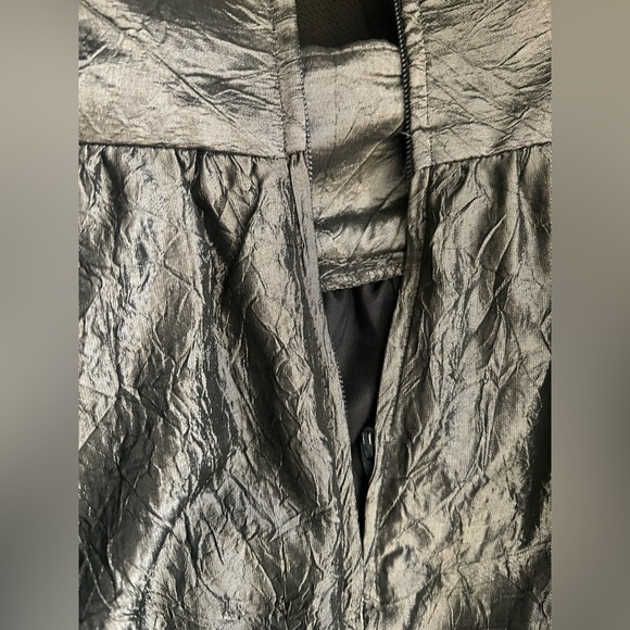 HAMPTON NITES DARK GRAY FORMAL MAXI-SKIRT SIZE 6  FLOOR LENGTH  44”  WAIST  14” - Picture 6 of 13